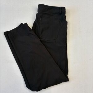 Lululemon Lab Pants Mens 34x30 Black Technical 5-Pocket Trousers LM5AESE‎